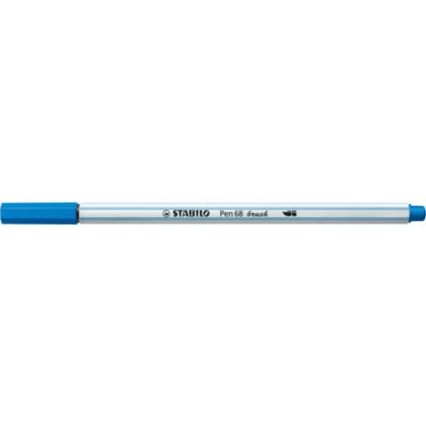 Pennarello Stabilo Pen 68 brush - punta a pennello - M 1 mm blu scuro 568/41